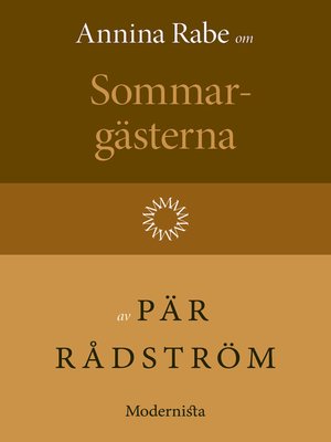 cover image of Om Sommargästerna av Pär Rådström